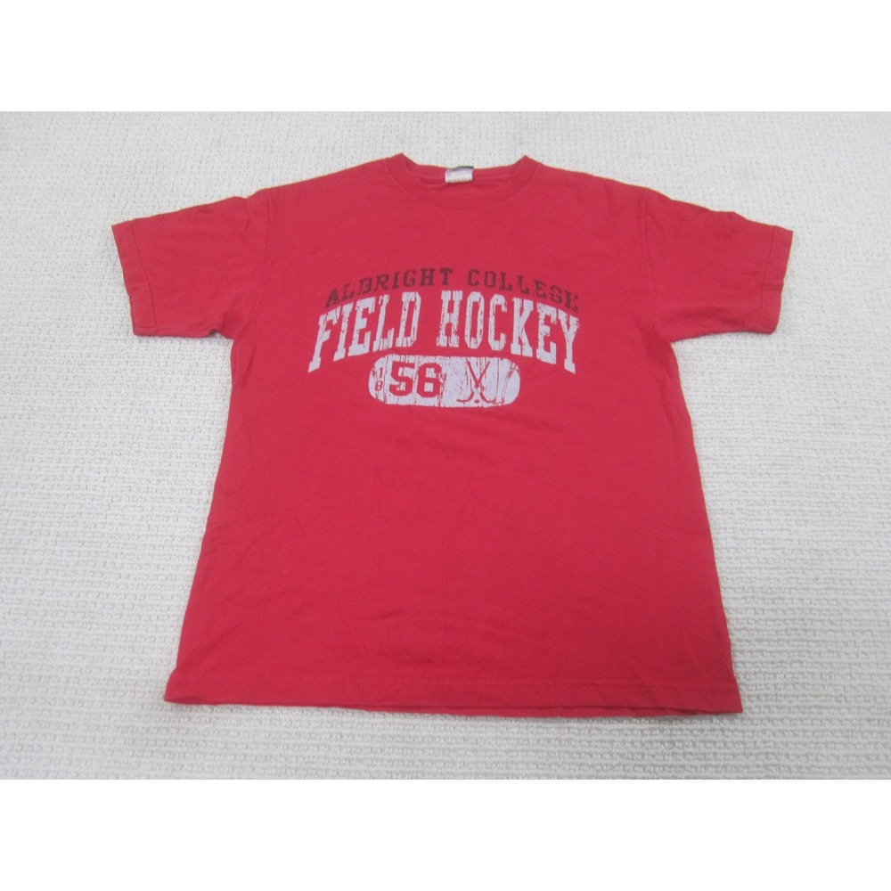 Albright College Field Hockey Shirt Mens Large Red CI Sport Graphic Tee Crewneck